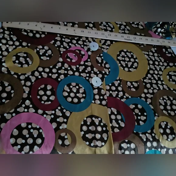 Zadie B's Colorful Women's Blouse Polyester Sz 3x - Picture 7 of 9